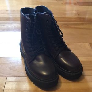 Dark Plum Colored Boots